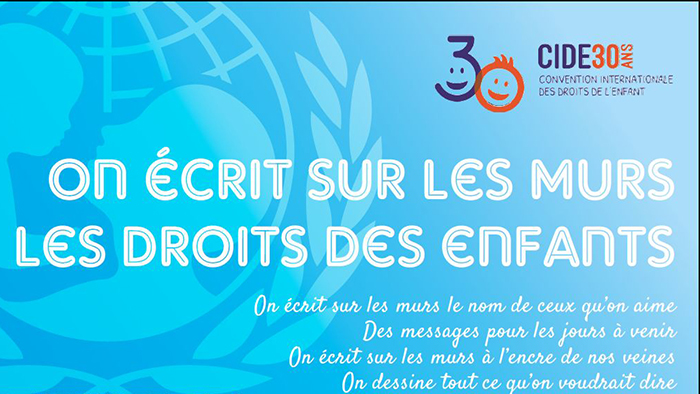 Exposition UNICEF "On écrit sur les murs... les droits des enfants"