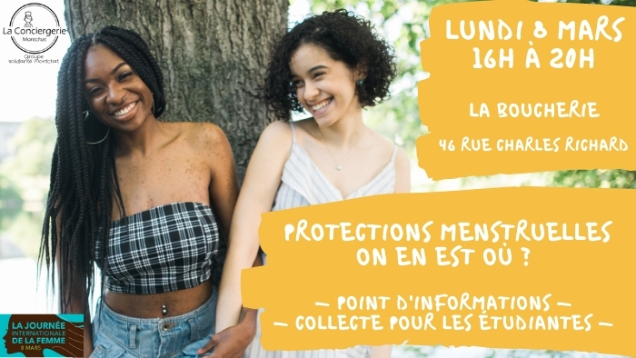 Protections menstruelles Conciergerie de Montchat