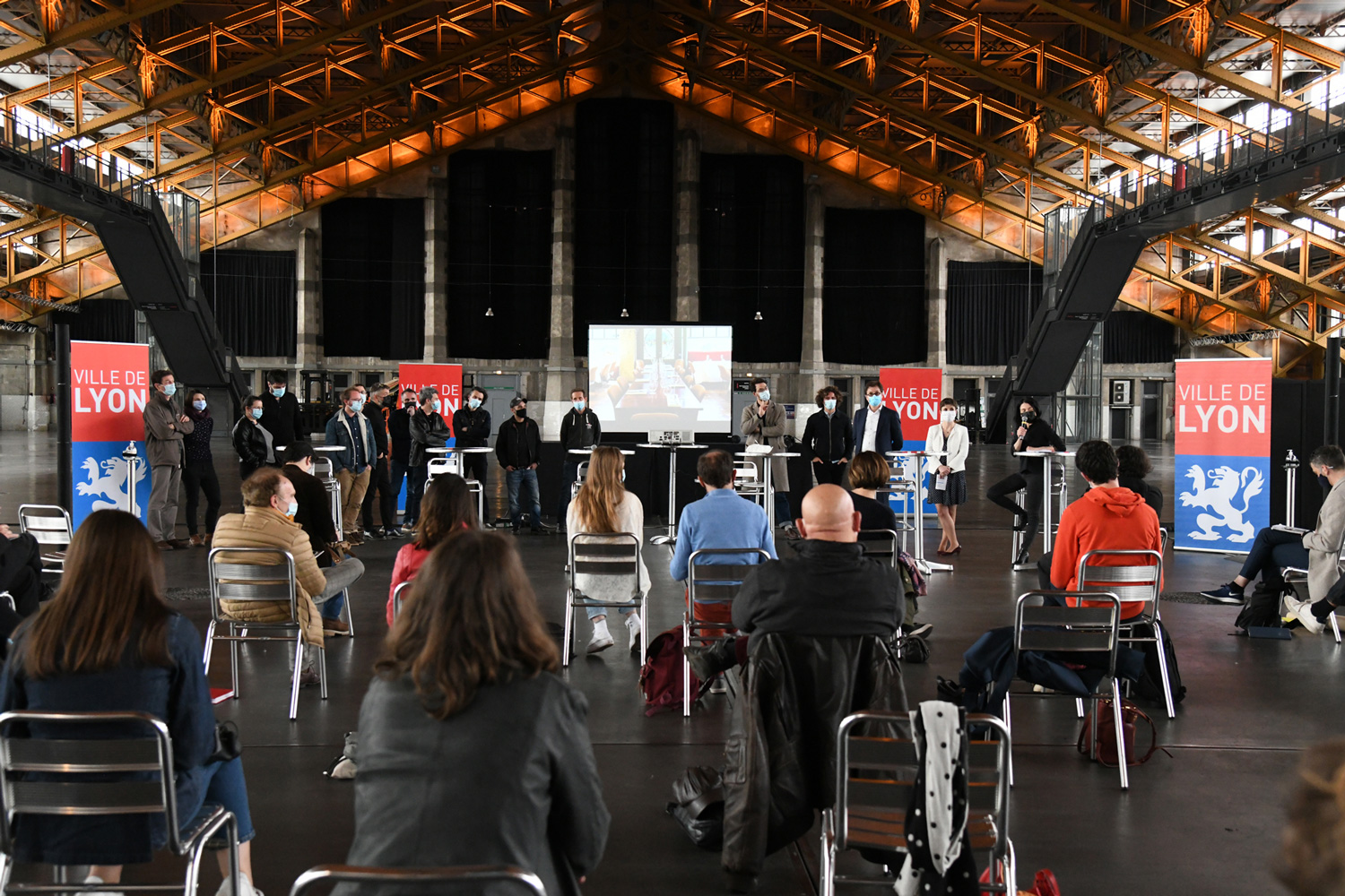 Conférence de presse du 18 mai 2021 en présence des acteurs culturels / photo : Muriel Chaulet - Ville de Lyon - 9 