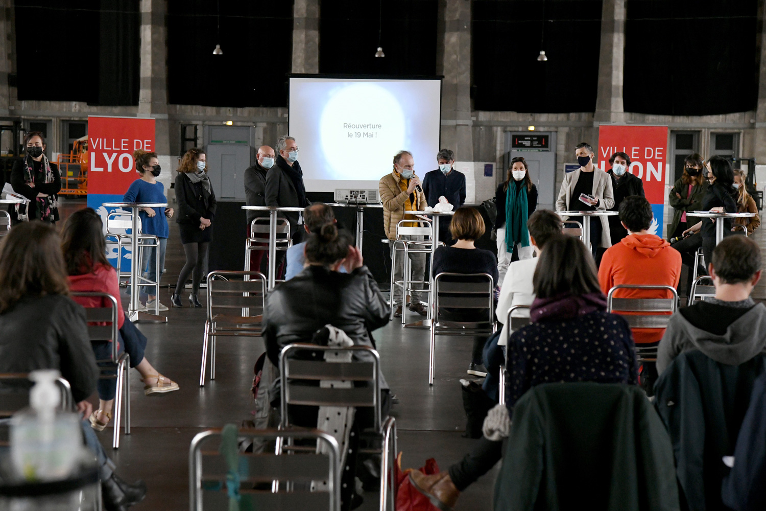 Conférence de presse du 18 mai 2021 en présence des acteurs culturels / photo : Muriel Chaulet - Ville de Lyon - 8 