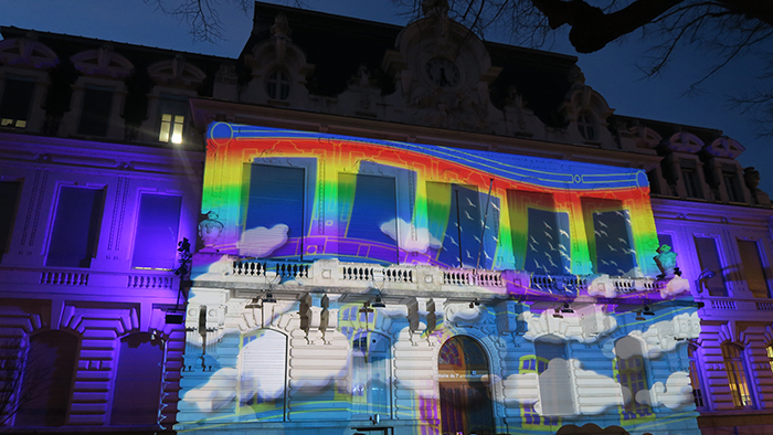 Fresque lumineuse Mairie du 7e