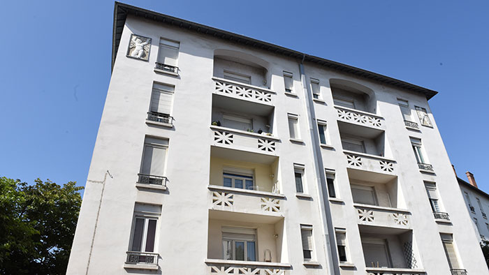 Un immeuble de la Cité jardin dans le 7e arrondissement.