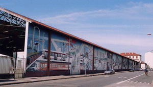 Fresque "Voyage dans la ville"