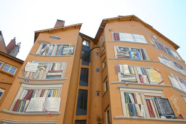 Fresque "La bibliothèque de la cité" - 4 