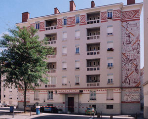 Fresque "La porte de la soie"