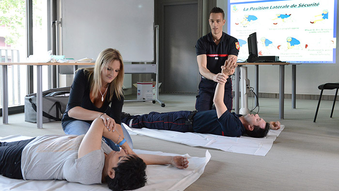 Semaine des gestes qui sauvent : formation caserne des pompiers de Gerland - 2 